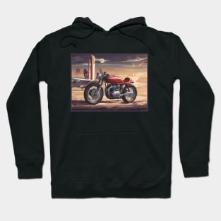 Vintage Cafe racer 50s vibe motorcycle Hoodie